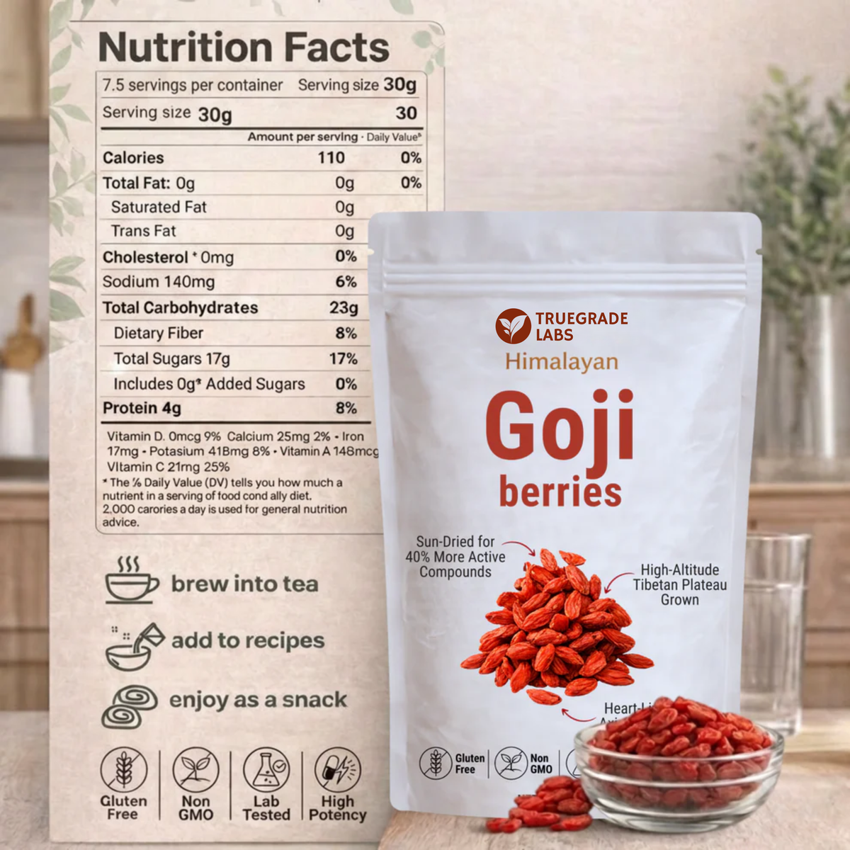 Bio-Himalaya-Goji-Beeren – 10.000 mg Herz- und Leberunterstützung